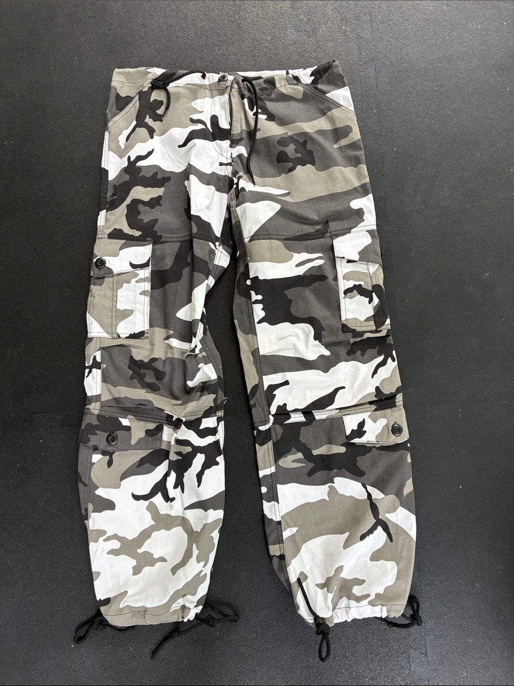 Rothco Camo Cargo Pants - Black Gray White